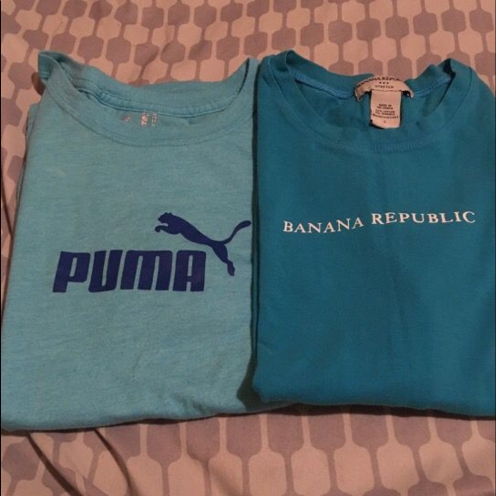 Banana republic and puma shirts
